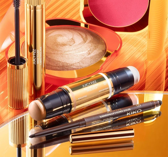 Kliknij na zdjęcie, aby je powiększyć KIKO Milano Juicy Fizz Bronzer & Highlighter Stick 02 Golden Apero