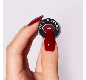 Semilac Winter Collection UV-Hybridlack 592 Jelly Cherry 7 ml