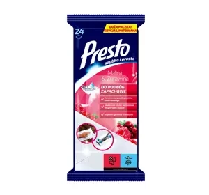 PRESTO FEUCHTTÜCHER FÜR BODEN HIM- UND MOOSBEERE 24 STÜCK