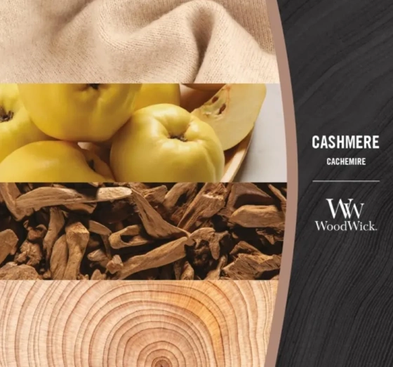 Kliknij na zdjęcie, aby je powiększyć Woodwick Small Jar Candle Duftkerze Cashmere 85 g