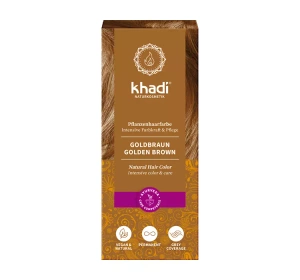 KHADI NATURAL HAIR COLOR HENNA ZUM HAARFÄRBUNG GOLDEN BROWN