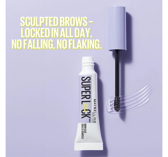 Kliknij na zdjęcie, aby je powiększyć MAYBELLINE SUPER LOCK BROW GLUE FARBLOSES GEL FÜR AUGENBRAUENSTYLING 7ML