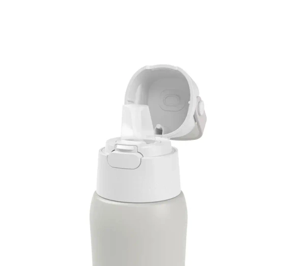 Dafi Solid Steel Cold Thermische Filterflasche mit Aktivkohlefilter 0,5 l Perlenweiß