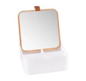 Top Choice Bamboo Bambus-Spiegel mit Ablage 85147