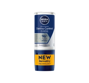 NIVEA MEN DERMA DRY CONTROL MAXIMUM ANTITRANSPIRANT ROLL ON FÜR MÄNNER 50ML