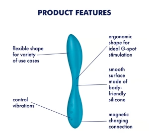 SATISFYER  G-SPOT FLEX 1 G-PUNKT-VIBRATOR BLAU