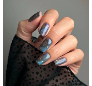 Semilac Galaxy Flash Hybrid-Nagellack 828 Grey Holo 7 ml