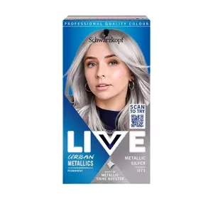 SCHWARZKOPF LIVE INTENSE COLOUR URBAN METALLICS HAARFÄRBEMITTEL U71 METALLIC SILVER