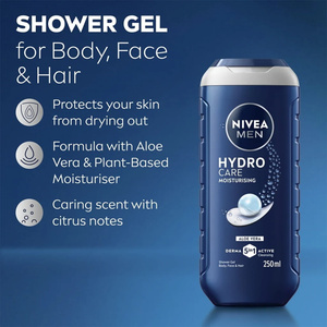 NIVEA MEN Protect&Care 3-in-1-Duschgel für Männer, 250 ml