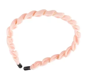 eCarla geflochtenes Haarband O438R Puderrosa