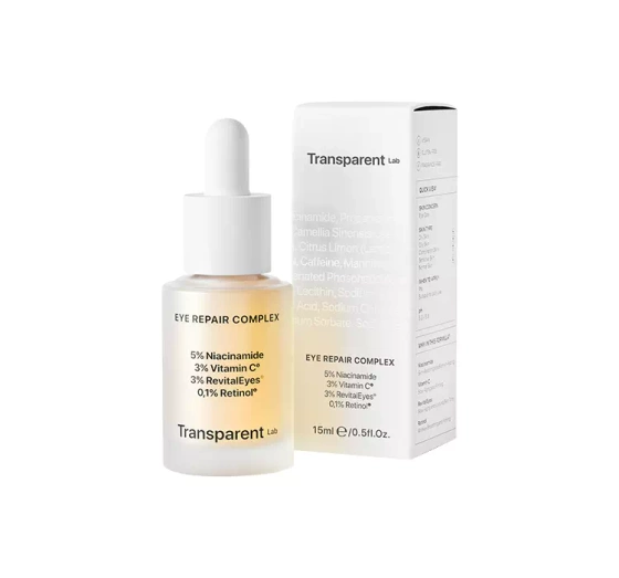 Kliknij na zdjęcie, aby je powiększyć TRANSPARENT LAB EYE REPAIR COMPLEX AUGENGEL MIT RETINOL 15ML