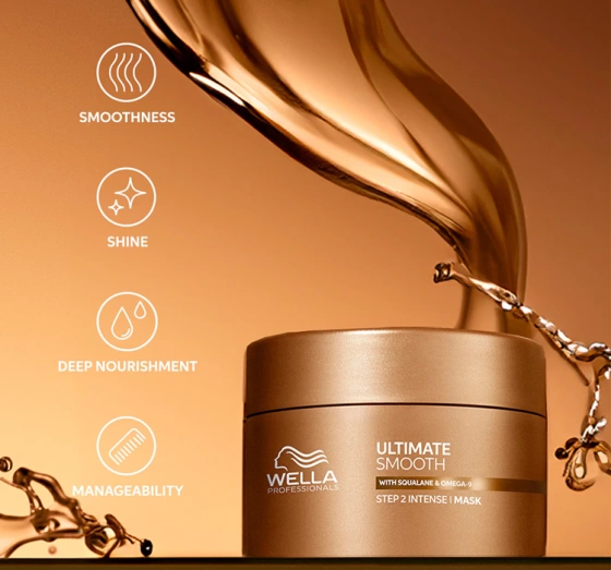 Wella Professionals Ultimate Smooth Maske für trockene und frizzige Haare  150ml