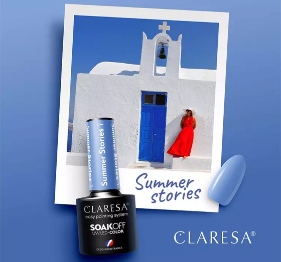 CLARESA SOAK OFF HYBRIDLACK SUMMER STORIES 1 5ML