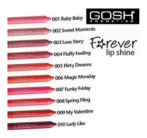 Kliknij na zdjęcie, aby je powiększyć GOSH FOREVER LIP SHINE LIPPENSTIFT 09 MY VALENTINE 1,5G