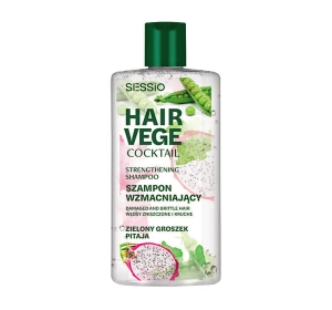 Sessio Hair Vege Cocktail Kräftigendes Shampoo Grüne Erbsen Drachenfrucht 300g