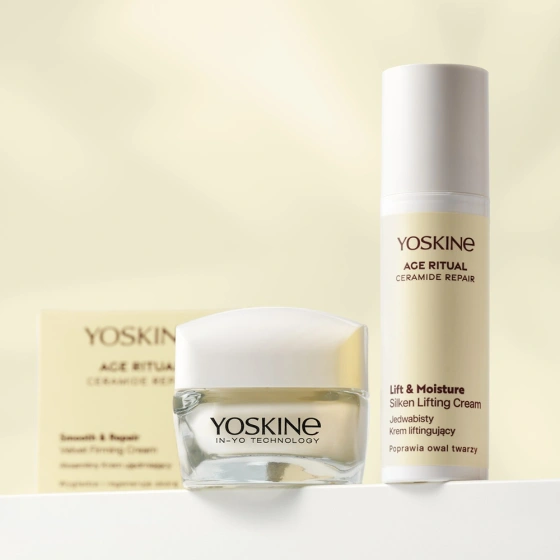 Kliknij na zdjęcie, aby je powiększyć Yoskine Age Ritual Ceramide Repair Smooth & Repair Samtige straffende Creme 50 ml