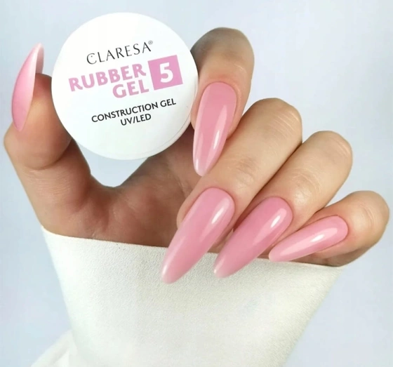 Kliknij na zdjęcie, aby je powiększyć CLARESA RUBBER GEL AUFBAUGEL UV/LED 5 12G