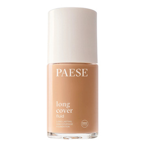 Paese Long Cover Fluid – cremige, deckende Gesichtsgrundierung, neue Formel, 02 Natural, 30 ml