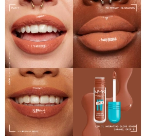 NYX Professional Makeup Lip IV Hydrating Gloss Serum Lip Gloss 01 Carmel Drip 5 ml