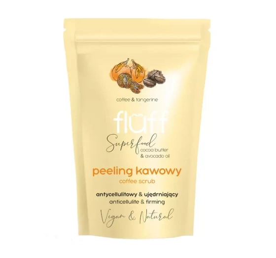 FLUFF COFFEE SCRUB ANTI CELLULITE PEELING KAFFEE MANDARINE 100G