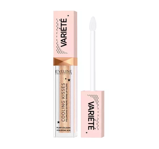 Kliknij na zdjęcie, aby je powiększyć EVELINE VARIETE COOLING KISSES LIPGLOSS 01 ICE MINT 6,8ML
