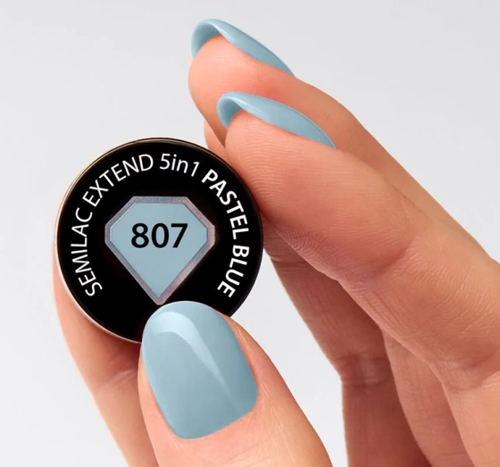 SEMILAC EXTEND 5 IN 1 BASIS LACK TOP 807 PASTEL BLUE 7 ML