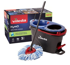Vileda H2PRO Rotationsmopp mit Eimer