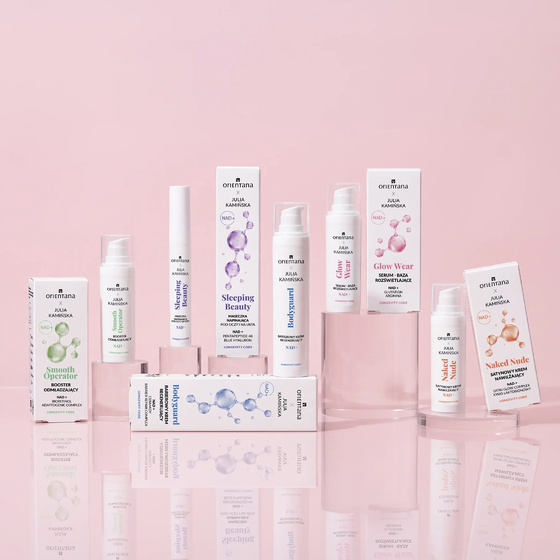 Orientana x Julia Kamińska Longevity Code Sleeping Beauty NAD+ straffende Maske für die Augenpartie und die Lippen 15 ml