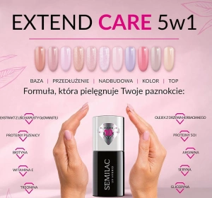 SEMILAC EXTEND CARE 5IN1 HYBRIDLACK BASIS TOP 816 PALE NUDE 7ML