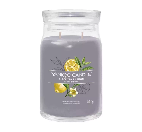 YANKEE CANDLE SIGNATURE DUFTKERZE BLACK TEA & LEMON 567G