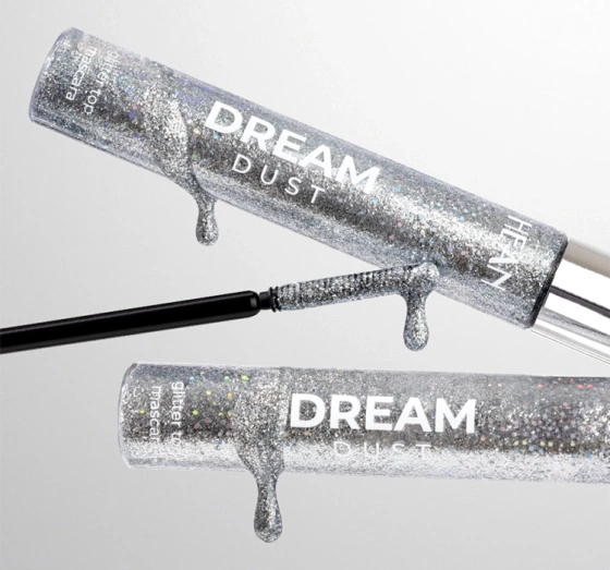 Hean Dream Dust Glitzer-Topper-Wimperntusche mit silbernen Partikeln 13 ml