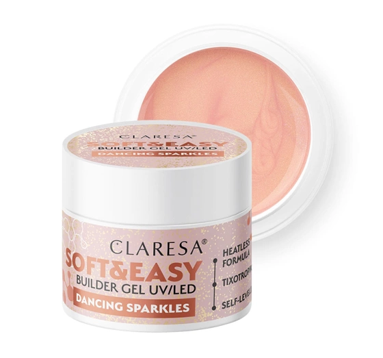 Claresa Soft & Easy Aufbaugel Dancing Sparkles 12 g