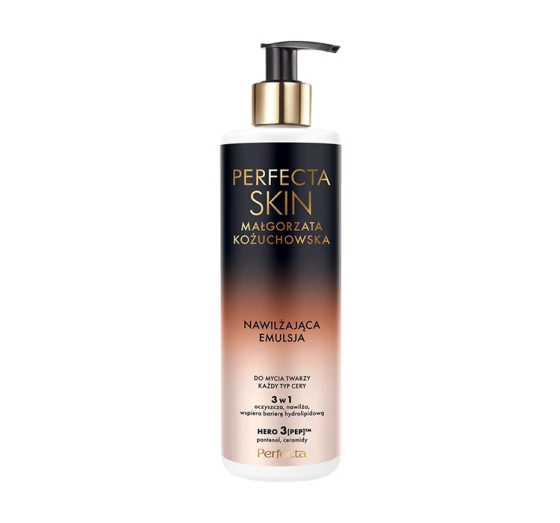 Perfecta Skin Małgorzata Kożuchowska Feuchtigkeitsspendende 3-in-1 Gesichtsreinigungs-Emulsion 300ml