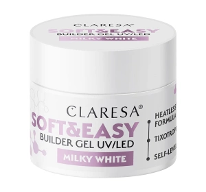 Claresa Soft & Easy Aufbaugel Milky White 90 g