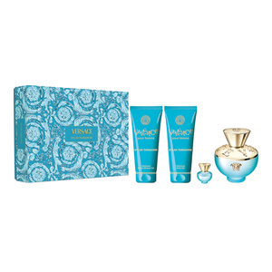 VERSACE DYLAN TURQUOISE POUR FEMME EDT SPRAY 100ML + 5ML + 2 X GEL 100ML SET