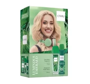 C-THRU LUMINOUS EMERALD DUFTSPRAY MIT ZERSTÄUBER 75ML + DEODORANT 150ML SET