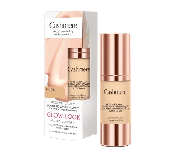 Kliknij na zdjęcie, aby je powiększyć Cashmere Glow Look Aufhellendes auffüllendes Make-up mit Hyaluronsäure Nude 30 ml