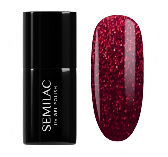 Semilac Winter Wonderland UV-Hybridlack 955 Holly Berry Red 7 ml
