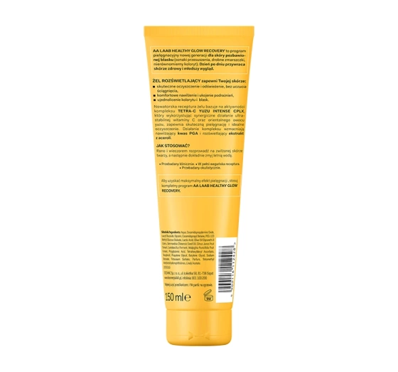 Kliknij na zdjęcie, aby je powiększyć AA LAAB Tetra-C Yuzu Aufhellendes Gesichtsreinigungs-Gel 150 ml