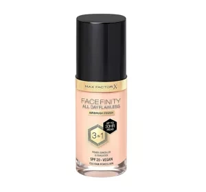 MAX FACTOR FACEFINITY ALL DAY FLAWLESS 3IN1 VEGANE FOUNDATION C10 FAIR PORCELAIN 30ML