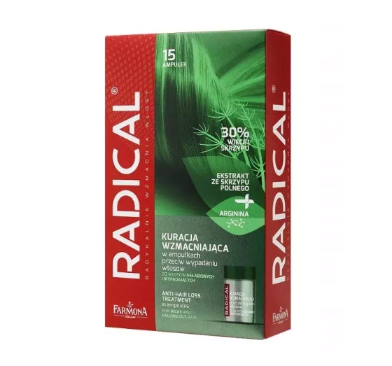 Kliknij na zdjęcie, aby je powiększyć FARMONA RADICAL HAARSTÄRKUNGSKUR IN AMPULLEN 15X 5ML