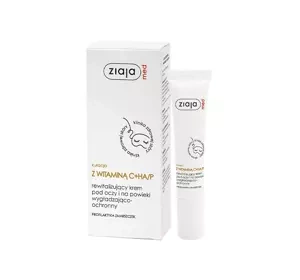 Ziaja Med Kur mit Vitamin C+HA/P – revitalisierende, glättende und schützende Augen- und Augenlidcreme 15 ml
