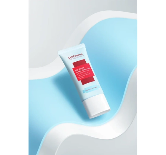 Kliknij na zdjęcie, aby je powiększyć Cell Fusion C Aquatica Schützende Gesichtscreme SPF50+ mini 10ml