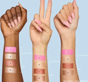 NYX Professional Makeup Buttermelt Face Palette Mulled And Merry Konturierpalette für das Gesicht Light/Medium 2 x 5 g