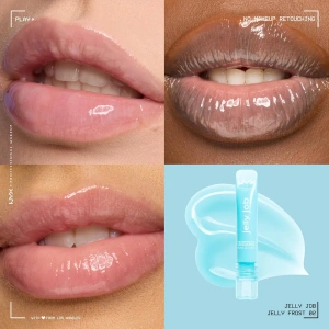 NYX Professional Makeup Jelly Job Lipgloss mit Glass-Effekt 02 Jelly Frost 7,5 ml