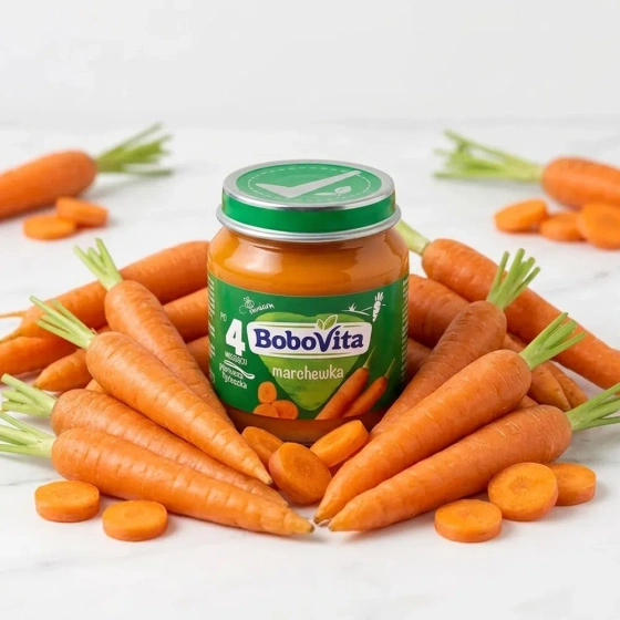 Kliknij na zdjęcie, aby je powiększyć BoboVita Babynahrung im Gläschen ab dem 4. Monat: Karotten 125 g