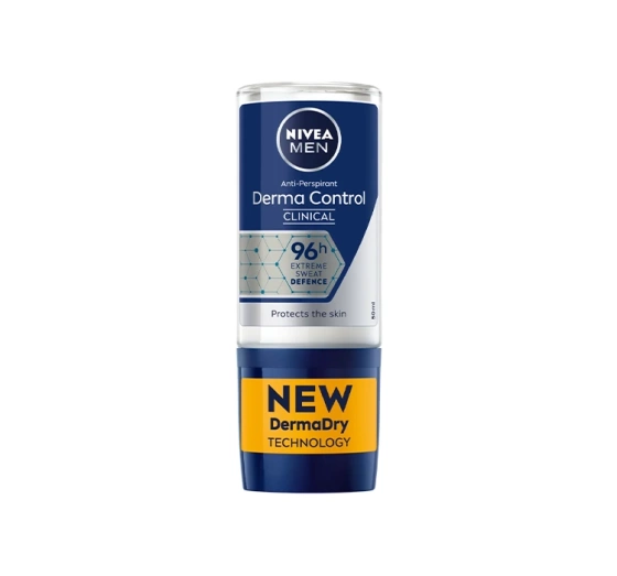 NIVEA MEN DERMA DRY CONTROL MAXIMUM ANTITRANSPIRANT ROLL ON FÜR MÄNNER 50ML