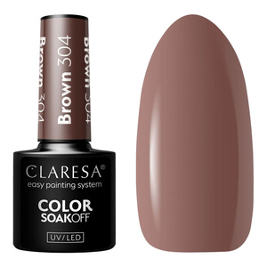Claresa Hybrid-Nagellack Brown 304, 5 g
