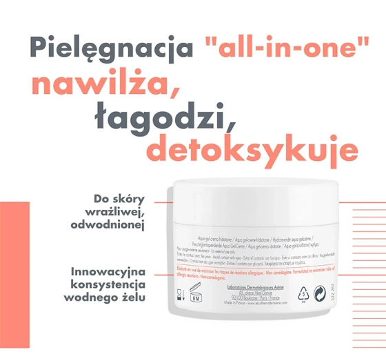 AVENE HYDRANCE FEUCHTIGEITSCREME-GEL FÜR DIE TAGESPFLEGE 50ML
