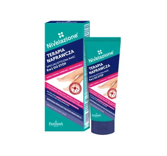 Kliknij na zdjęcie, aby je powiększyć Nivelazione Reparatur-Therapie Spezialsalbe 8in1 für die Füße 50ml